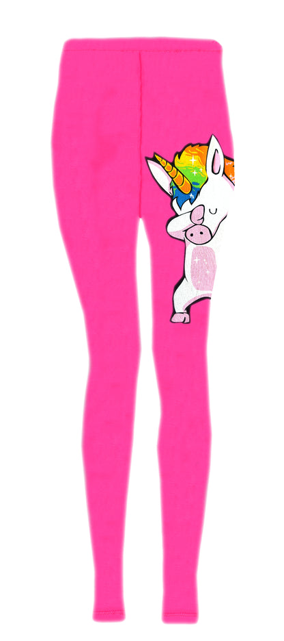 Girls Dab Unicorn Hooded Top & Leggings Tracksuit