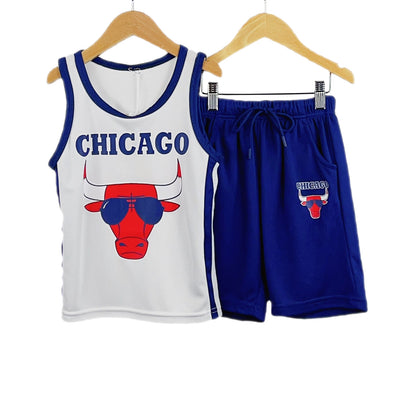 Kids Basketball Vest and Shorts Set