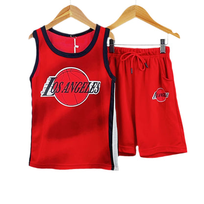 Kids Basketball Vest and Shorts Set