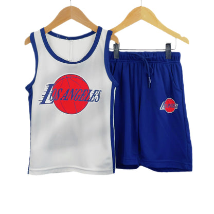 Kids Basketball Vest and Shorts Set