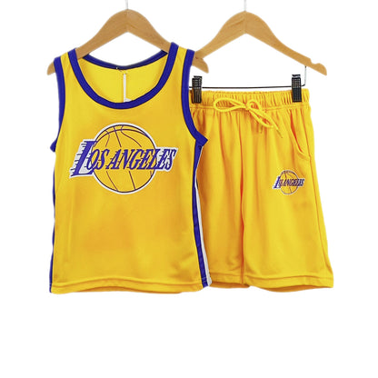 Kids Basketball Vest and Shorts Set