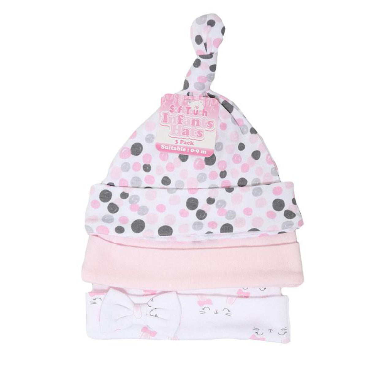 Baby Bow Top Knot Beanie Hats