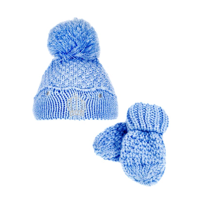 Baby Knitted Pom Pom Hat Boy Girl Winter Bobble Mummy Daddy Prince Princess 0-12