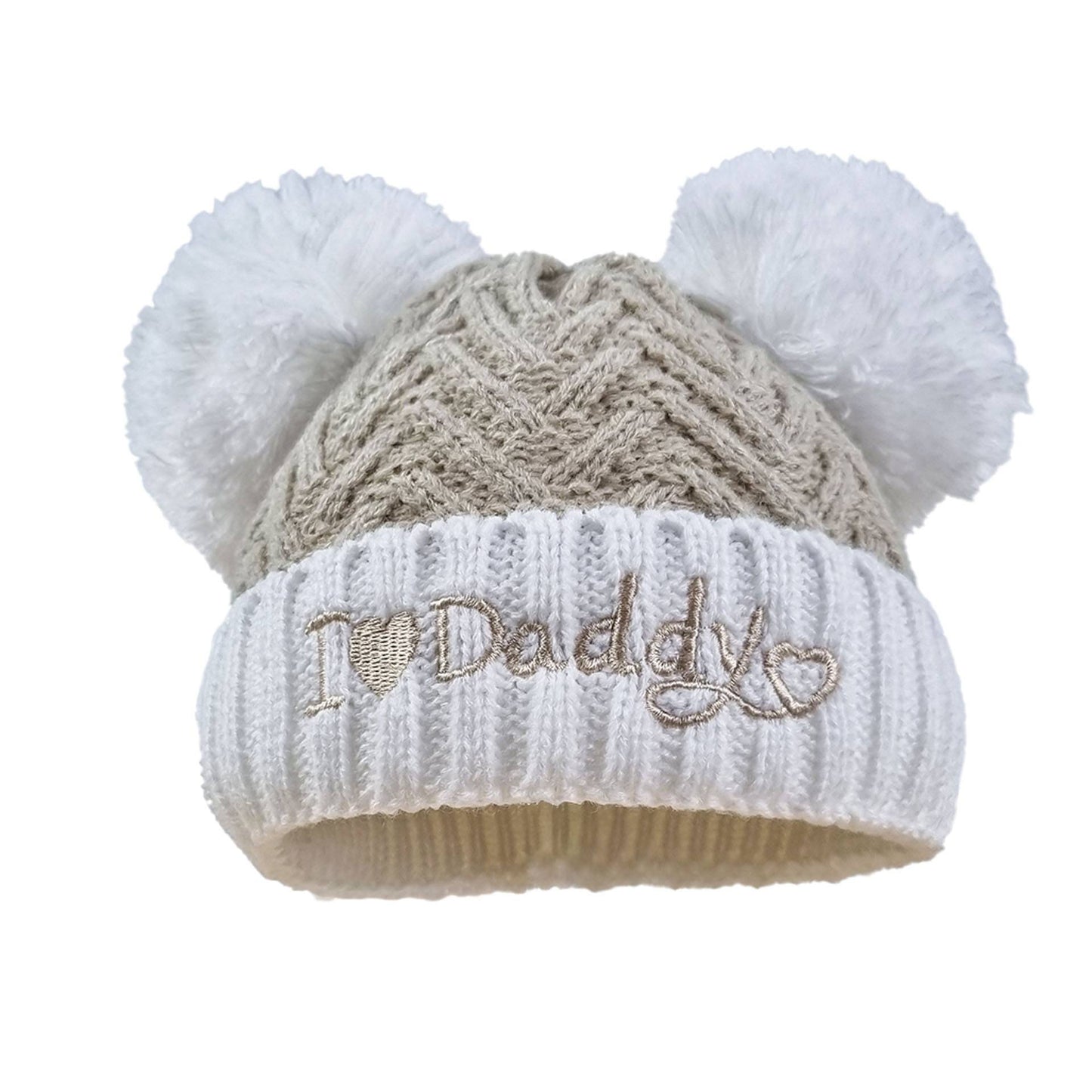 Gum & Berries Baby Girl/Boy Woven Ribbed Bobble Beanie Hat Pompom Winter Cap Newborn - 12M