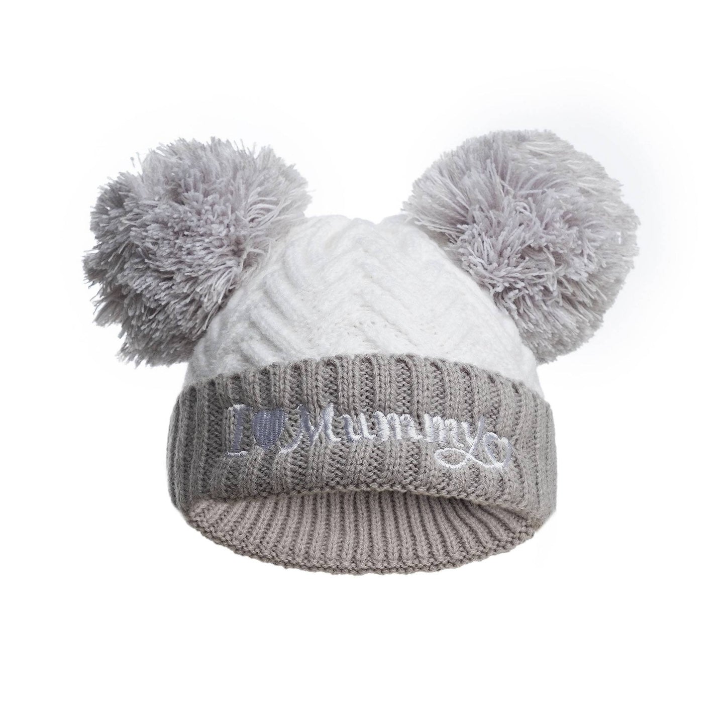 Gum & Berries Baby Girl/Boy Woven Ribbed Bobble Beanie Hat Pompom Winter Cap Newborn - 12M