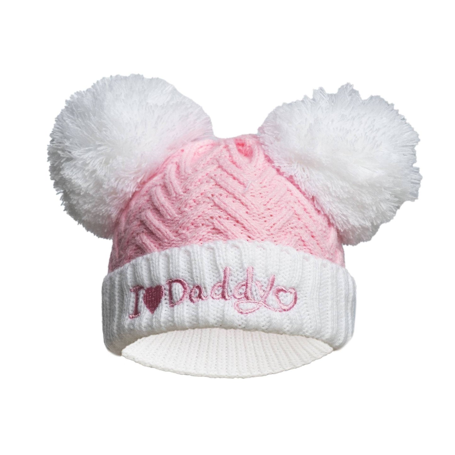 Gum & Berries Baby Girl/Boy Woven Ribbed Bobble Beanie Hat Pompom Winter Cap Newborn - 12M