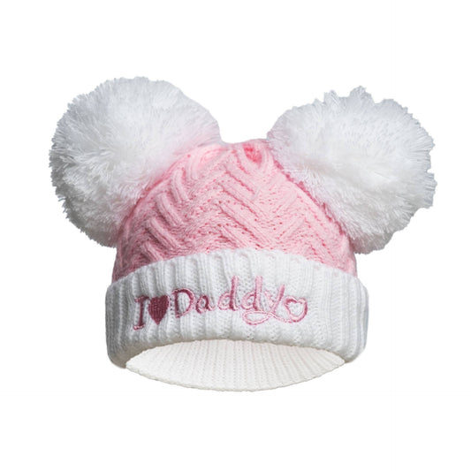 Gum & Berries Baby Girl/Boy Woven Ribbed Bobble Beanie Hat Pompom Winter Cap Newborn - 12M