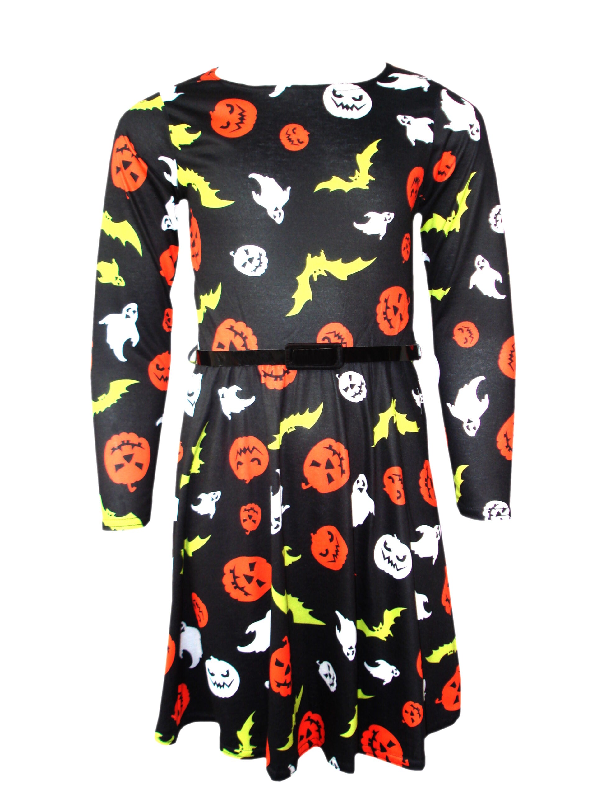 Girls Halloween Skater Dress