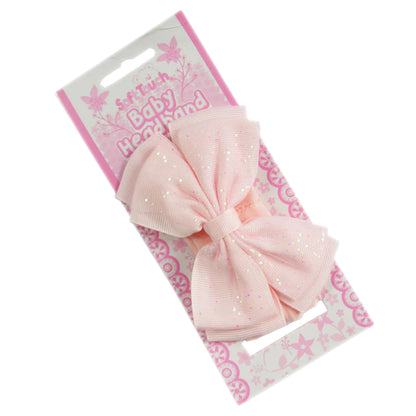 Baby Girls Sparkle Glitter Bow Headband