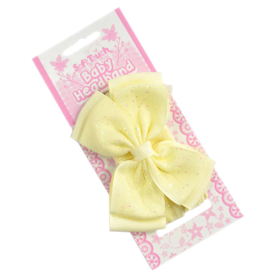 Baby Girls Sparkle Glitter Bow Headband