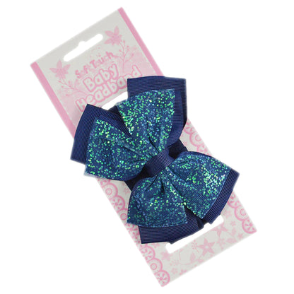 Baby Girls Sparkle Glitter Bow Headband
