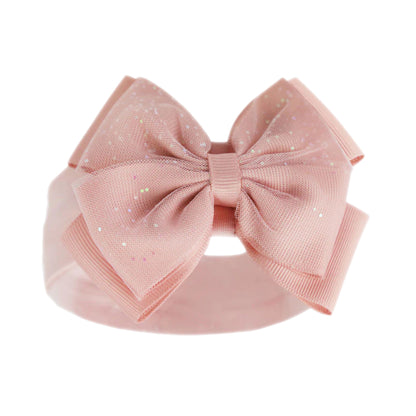 Baby Girls Sparkle Glitter Bow Headband