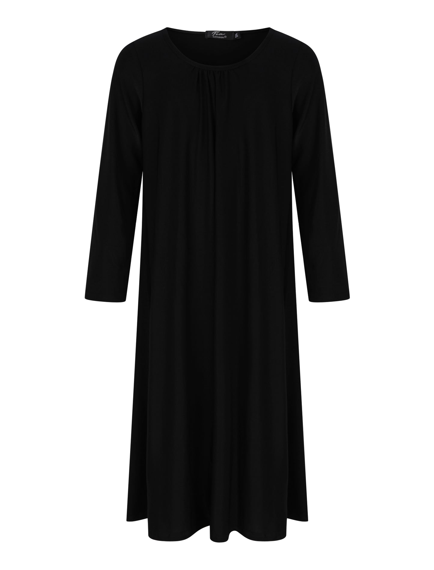 Girls Black Abaya Maxi Dress