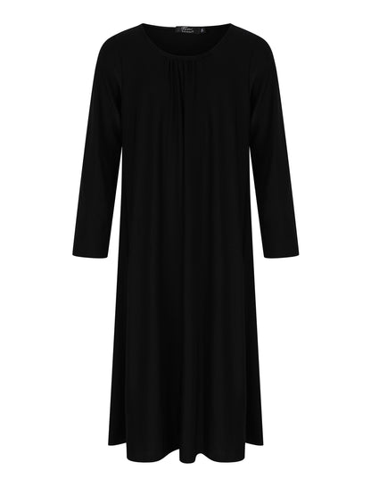 Girls Black Abaya Maxi Dress
