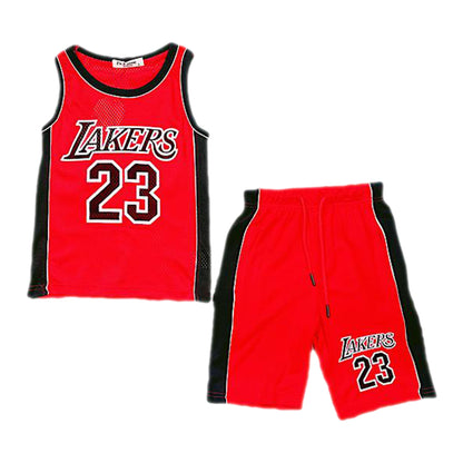 Kids Basketball Vest and Shorts Set