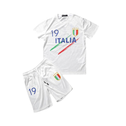 Kids Football T-Shirt And Shorts Set - Italy