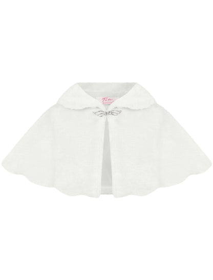 Girls Fur Shoulder Cape