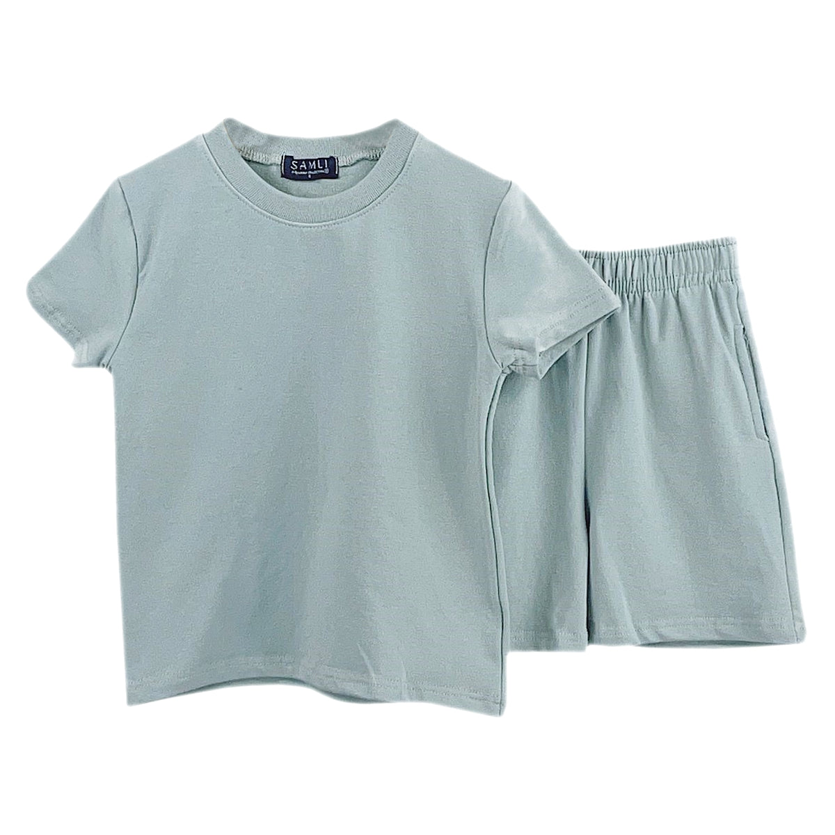 Kids Plain T-Shirt & Shorts Set