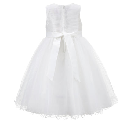 Girls Wedding Dress With Bow