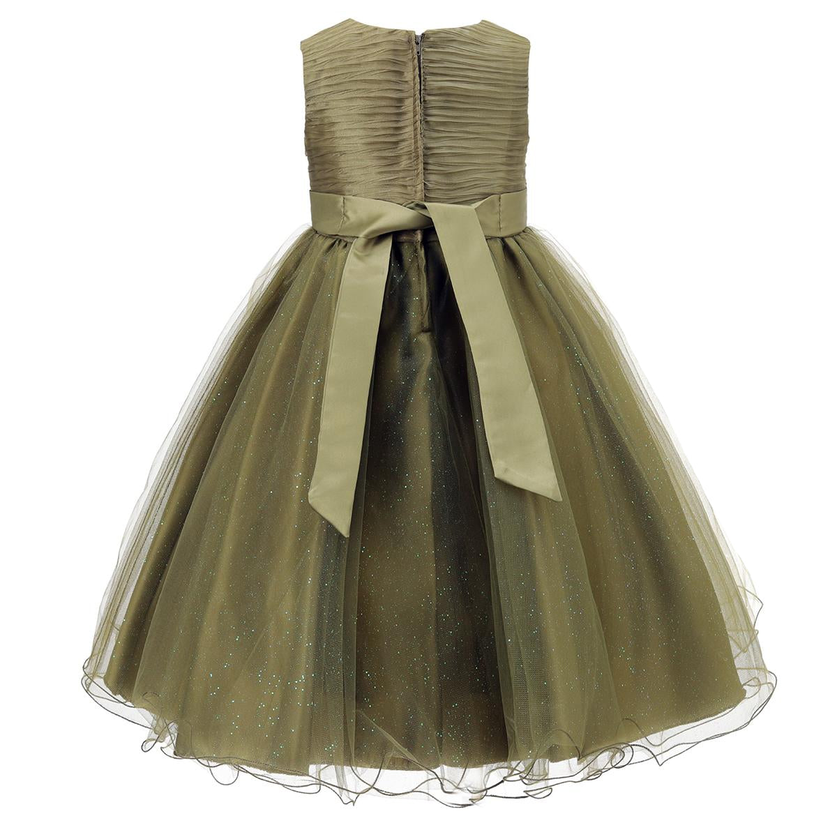 Girls Wedding Dress With Bow