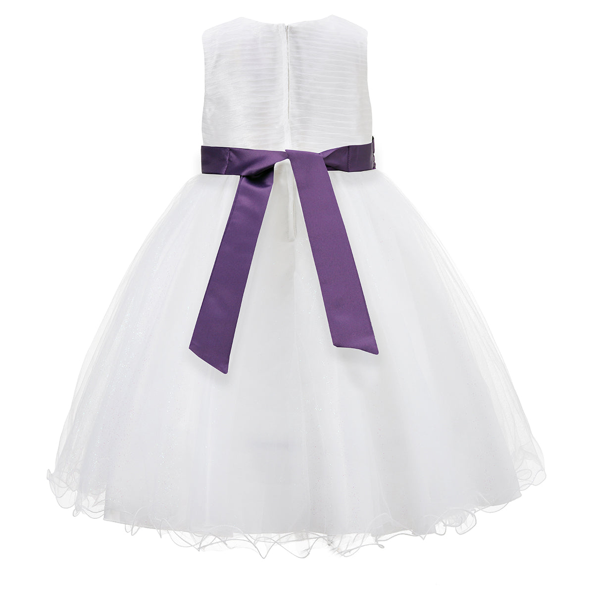 Girls Wedding Dress With Bow