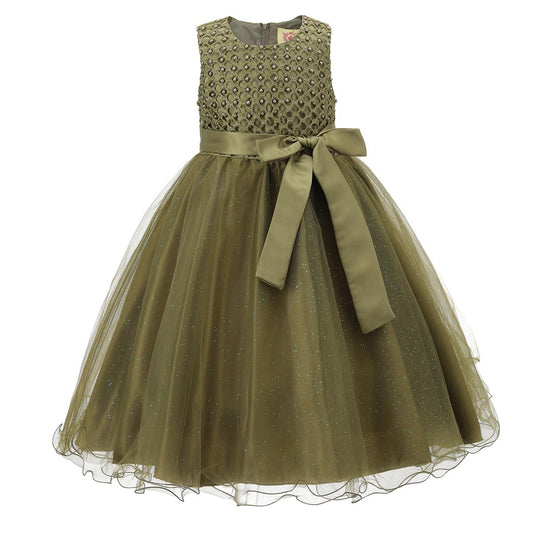 Girls Formal Wedding Bridesmaid Party Dress