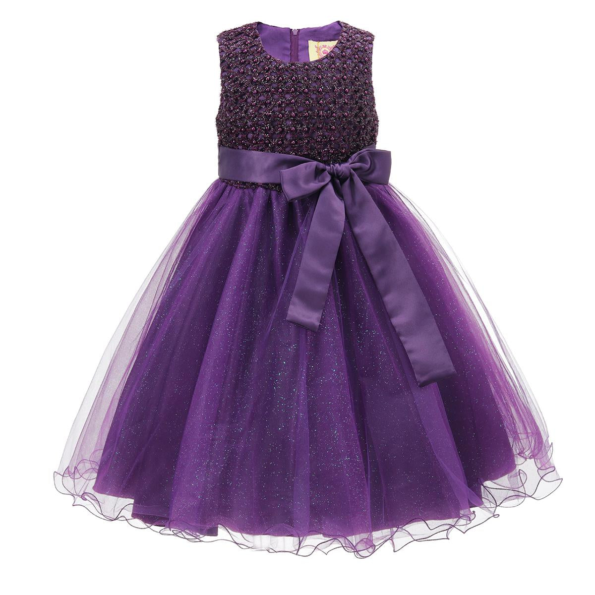 Girls Formal Wedding Bridesmaid Party Dress