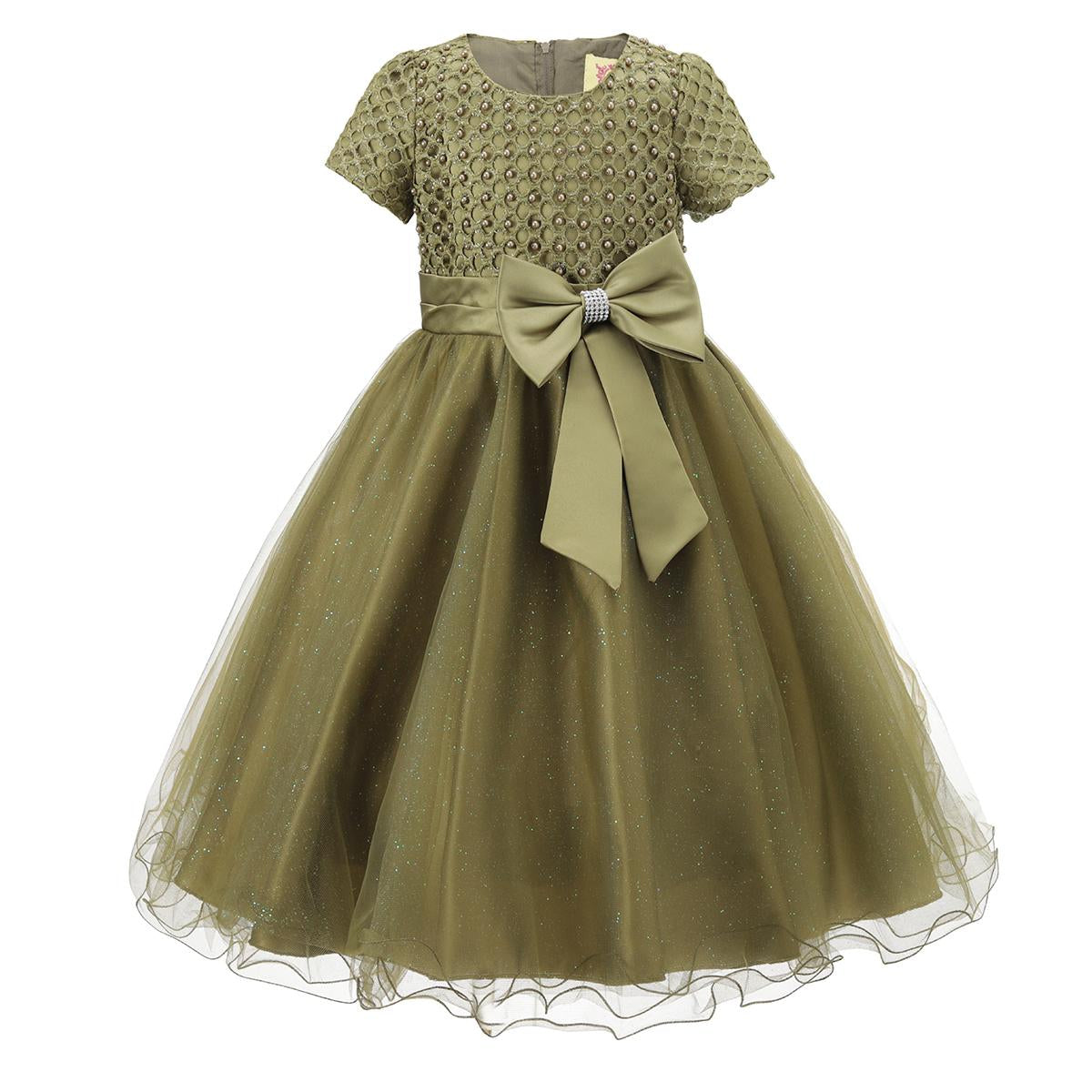 Girls Formal Wedding Bridesmaid Party Dress