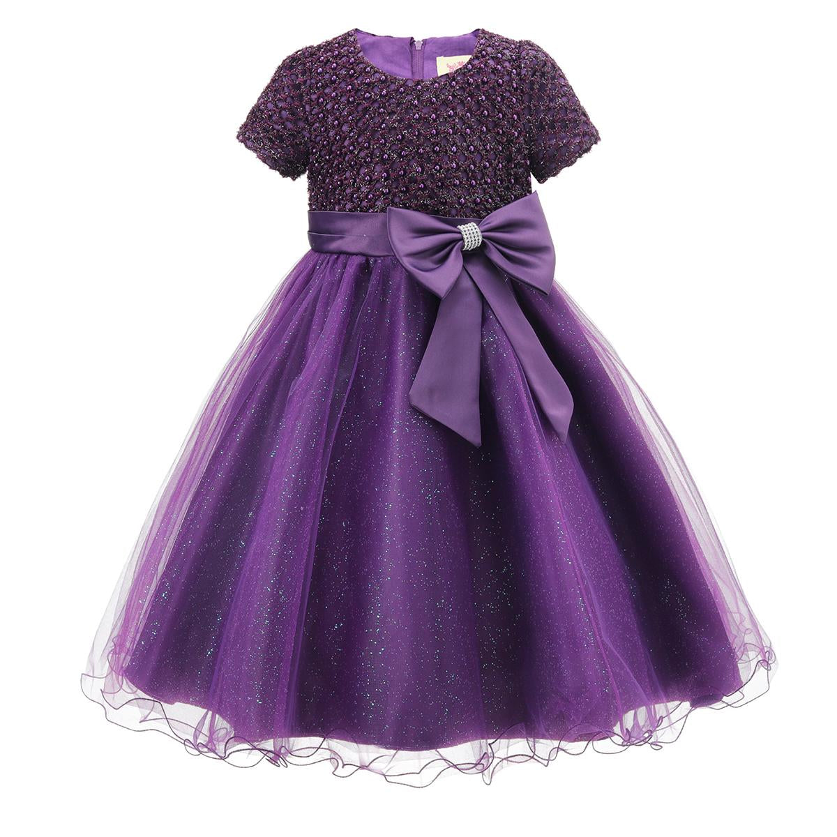 Girls Formal Wedding Bridesmaid Party Dress
