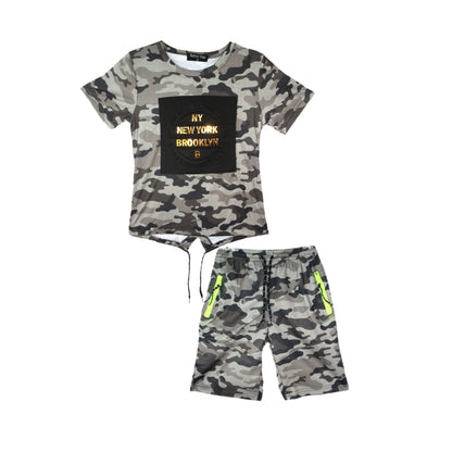 Boys New York Brooklyn Khaki Set