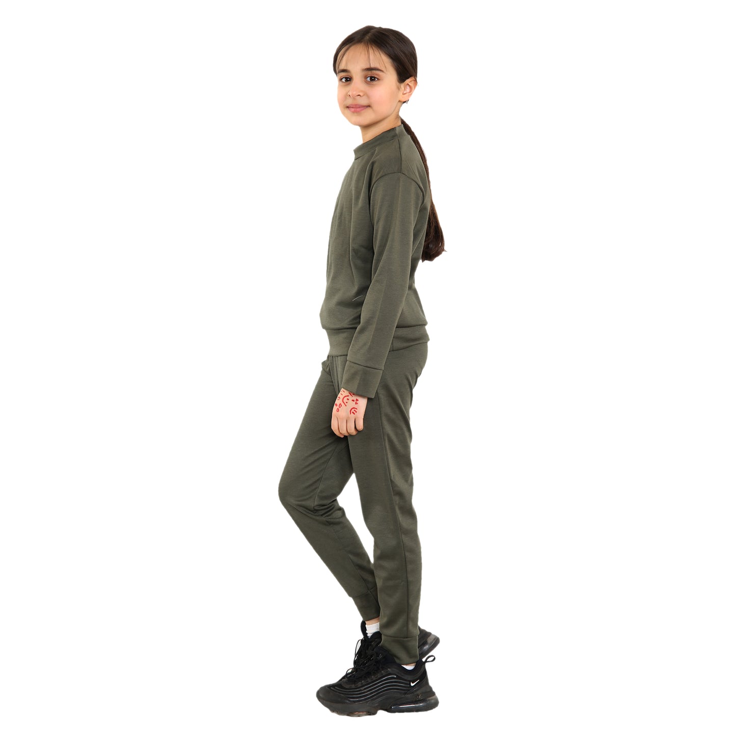 Girls Loungewear Tracksuit Sweatshirt Sweatshirt & Pants Set