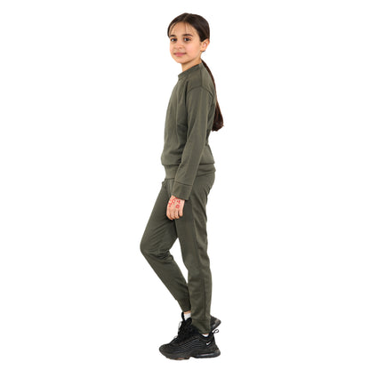 Girls Loungewear Tracksuit Sweatshirt Sweatshirt & Pants Set