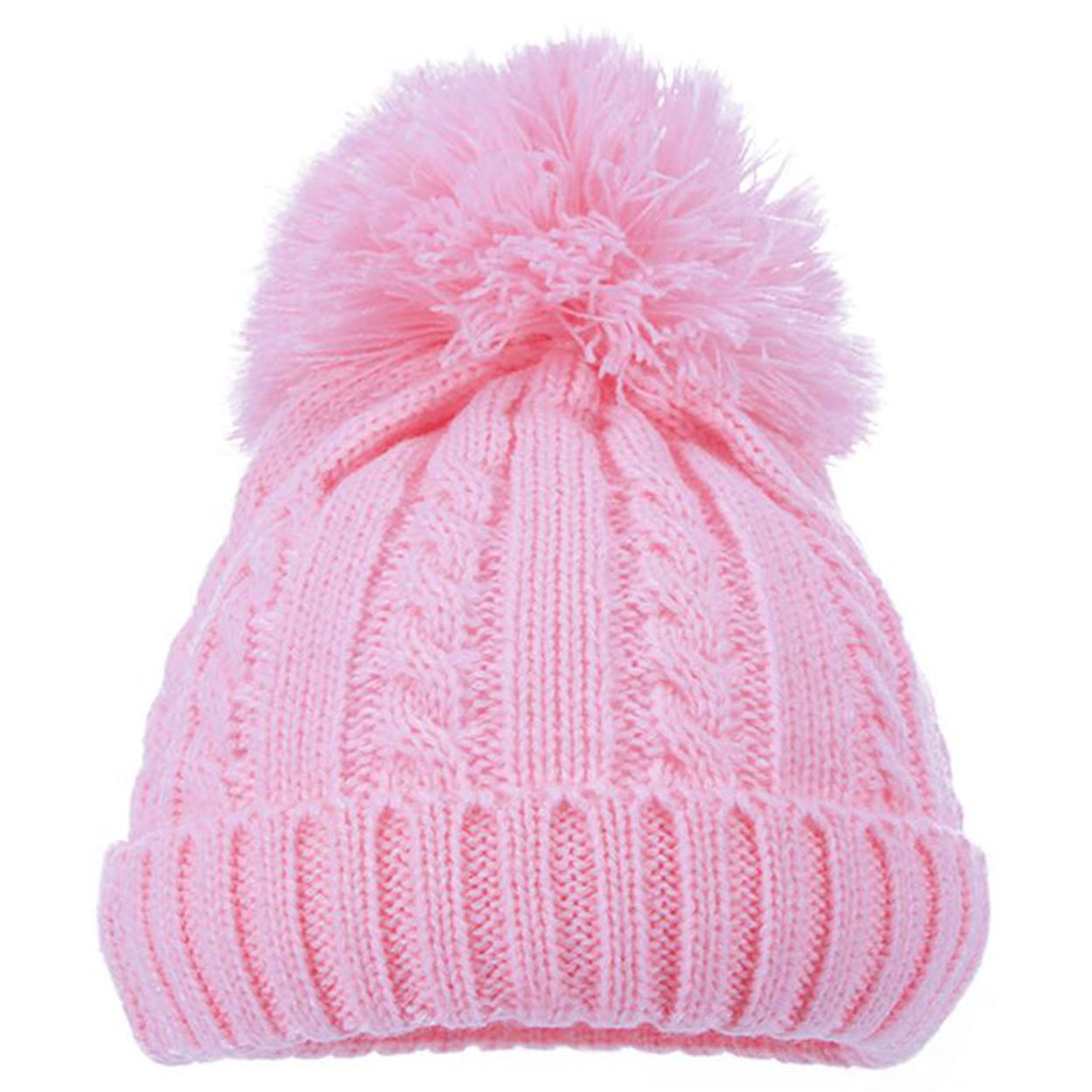 Baby Knitted Pom Pom Hat Boy Girl Winter Bobble Mummy Daddy Prince Princess 0-12