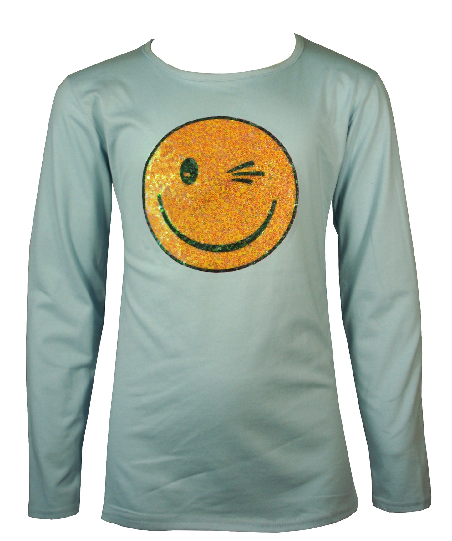 Girls Glitter Sequin Wink Tops