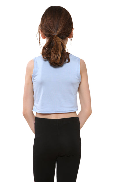 Girls Sleeveless Vest Crop Top