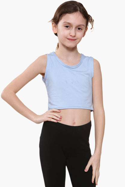 Girls Sleeveless Vest Crop Top
