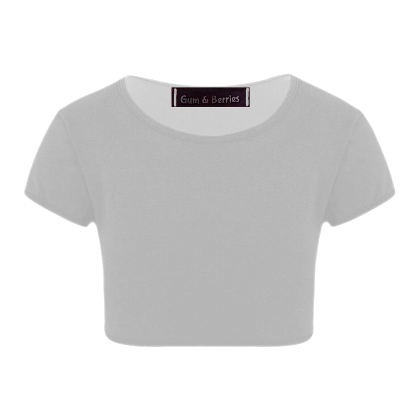 Girls Neon Crop Top T-Shirt.