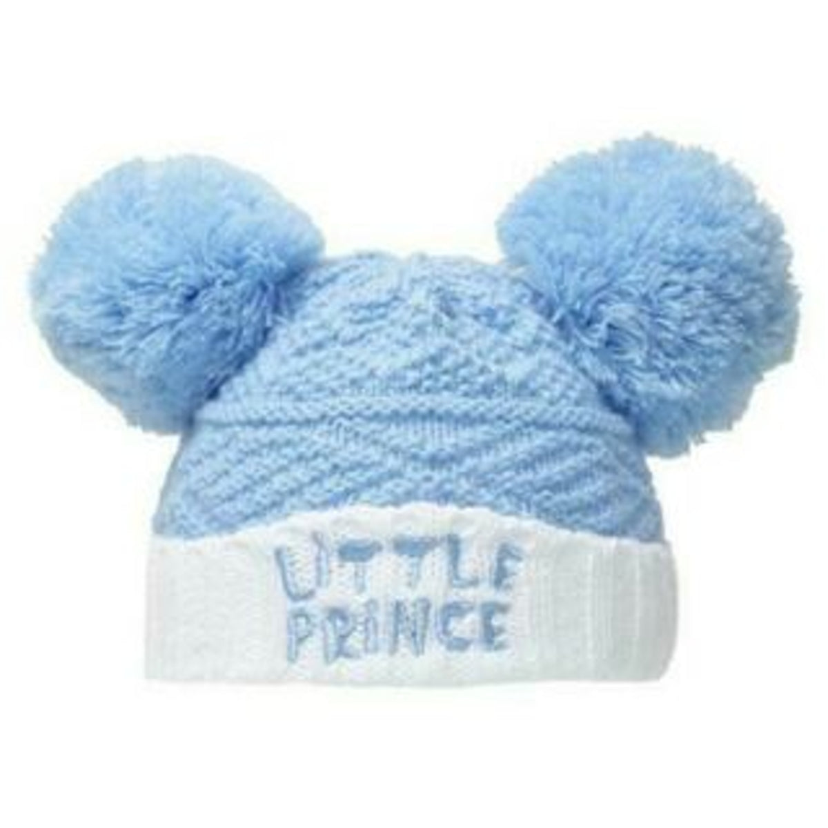 Baby Knitted Pom Pom Hat Boy Girl Winter Bobble Mummy Daddy Prince Princess 0-12