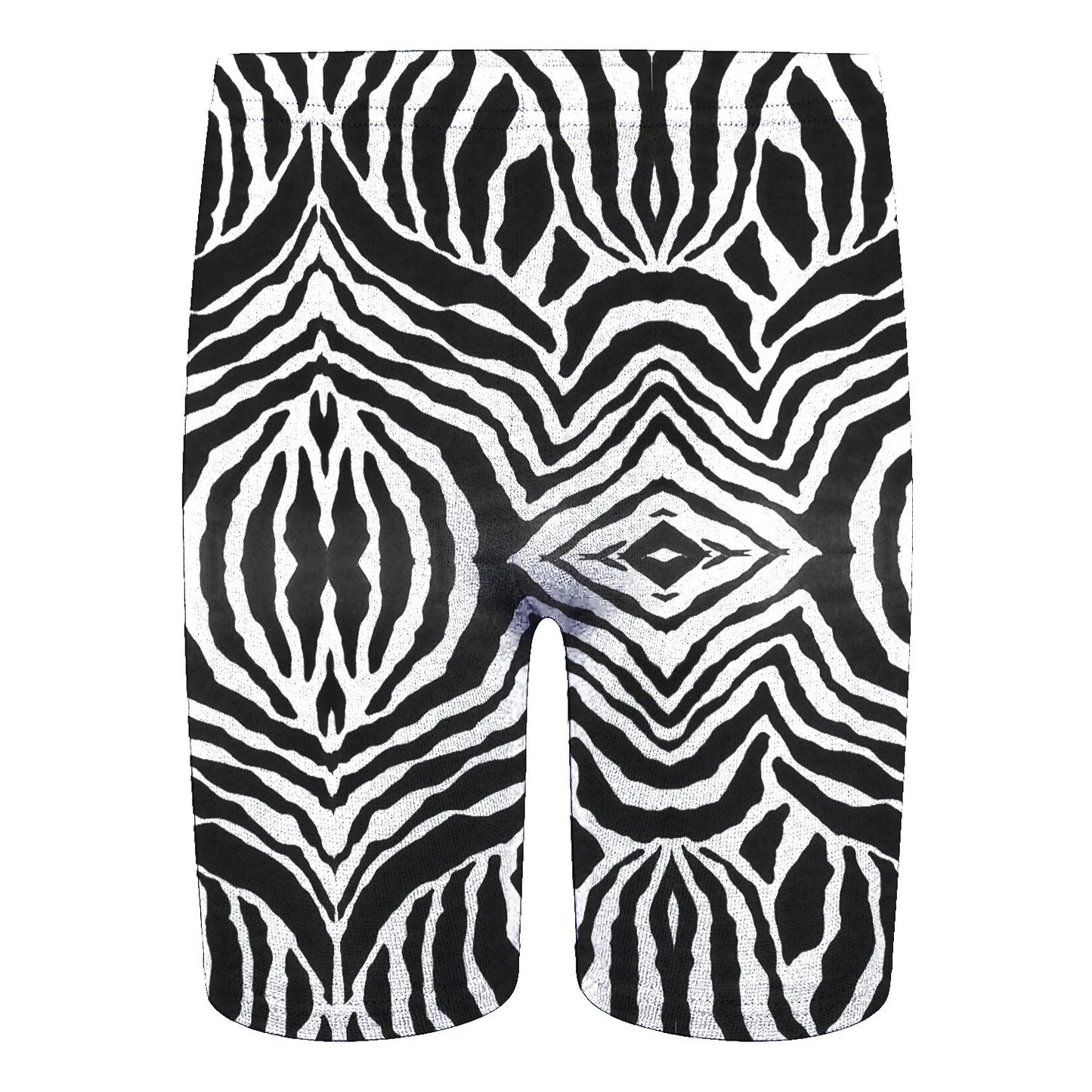 Girls Zebra Print Neon Crop Tops & Shorts
