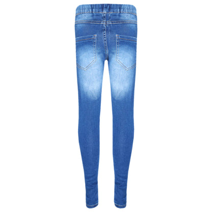 Girls Denim Jeggings Stretchy Jeans