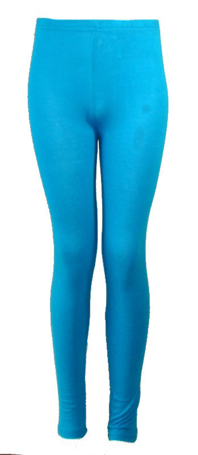 Girls Plain Cotton Leggings
