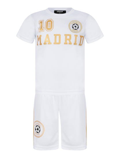 Kids Football T-Shirts & Shorts Set