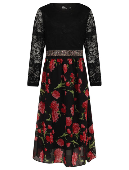 Girls Floral Maxi Dress
