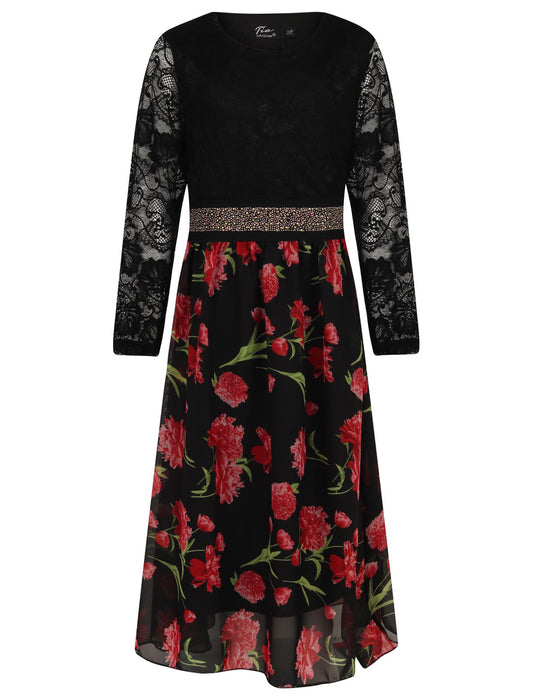 Girls Floral Maxi Dress