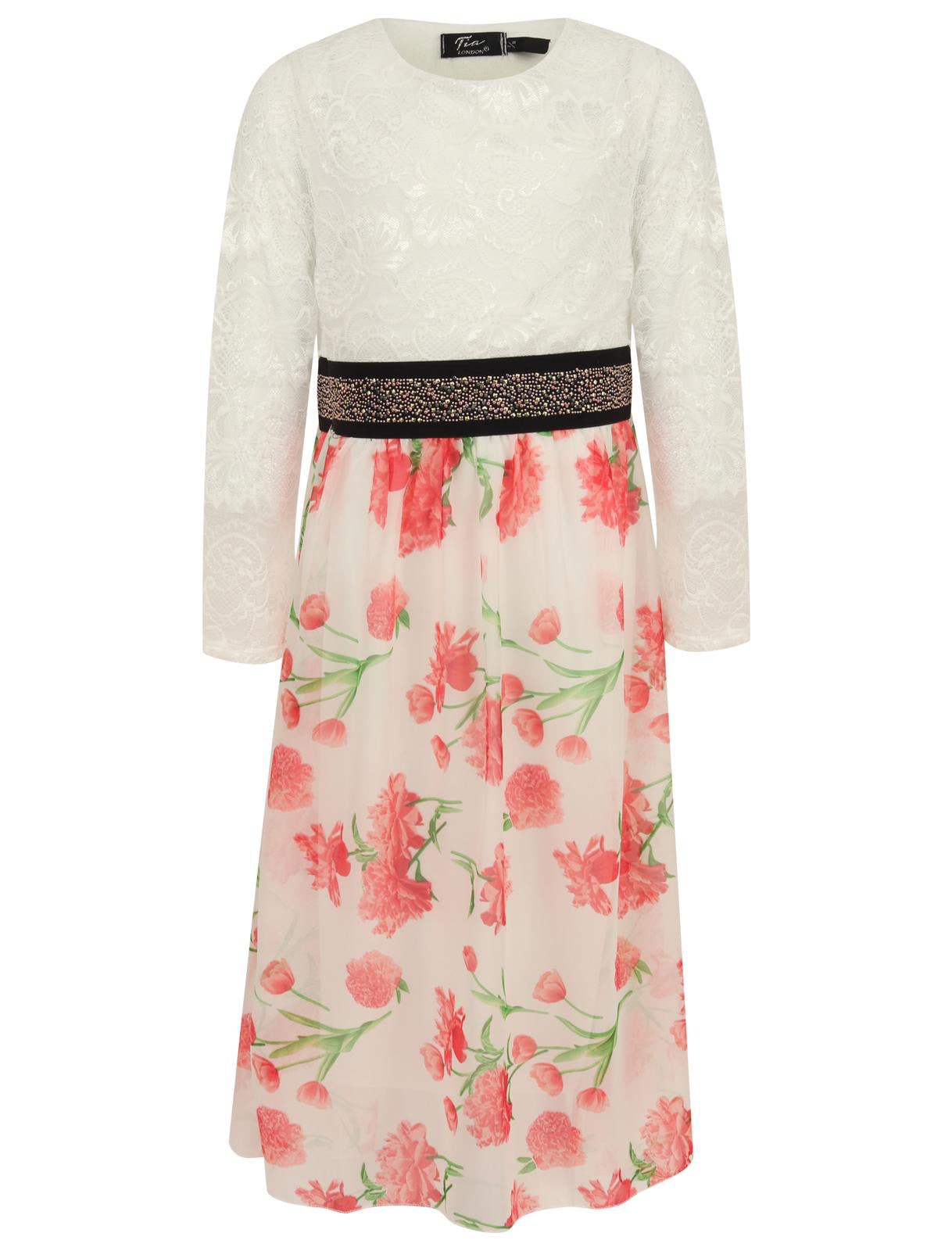 Girls Floral Maxi Dress