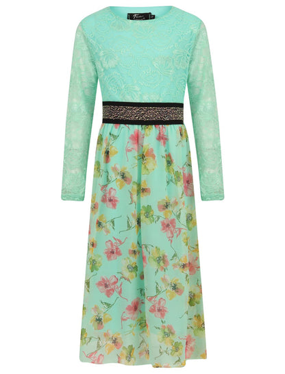 Girls Floral Maxi Dress