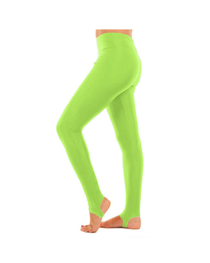 Girls Stirrup Leggings Plain Stretchy Gymanstic School Dance Microfibre Pants