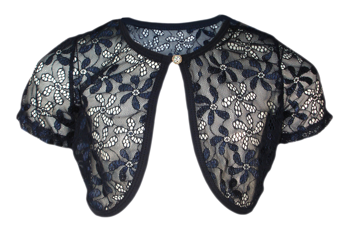 Girls Lace Bolero Shrug Short Sleeve Cardigan