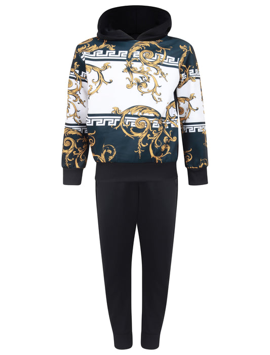 Boys Baroque Tracksuit - Navy