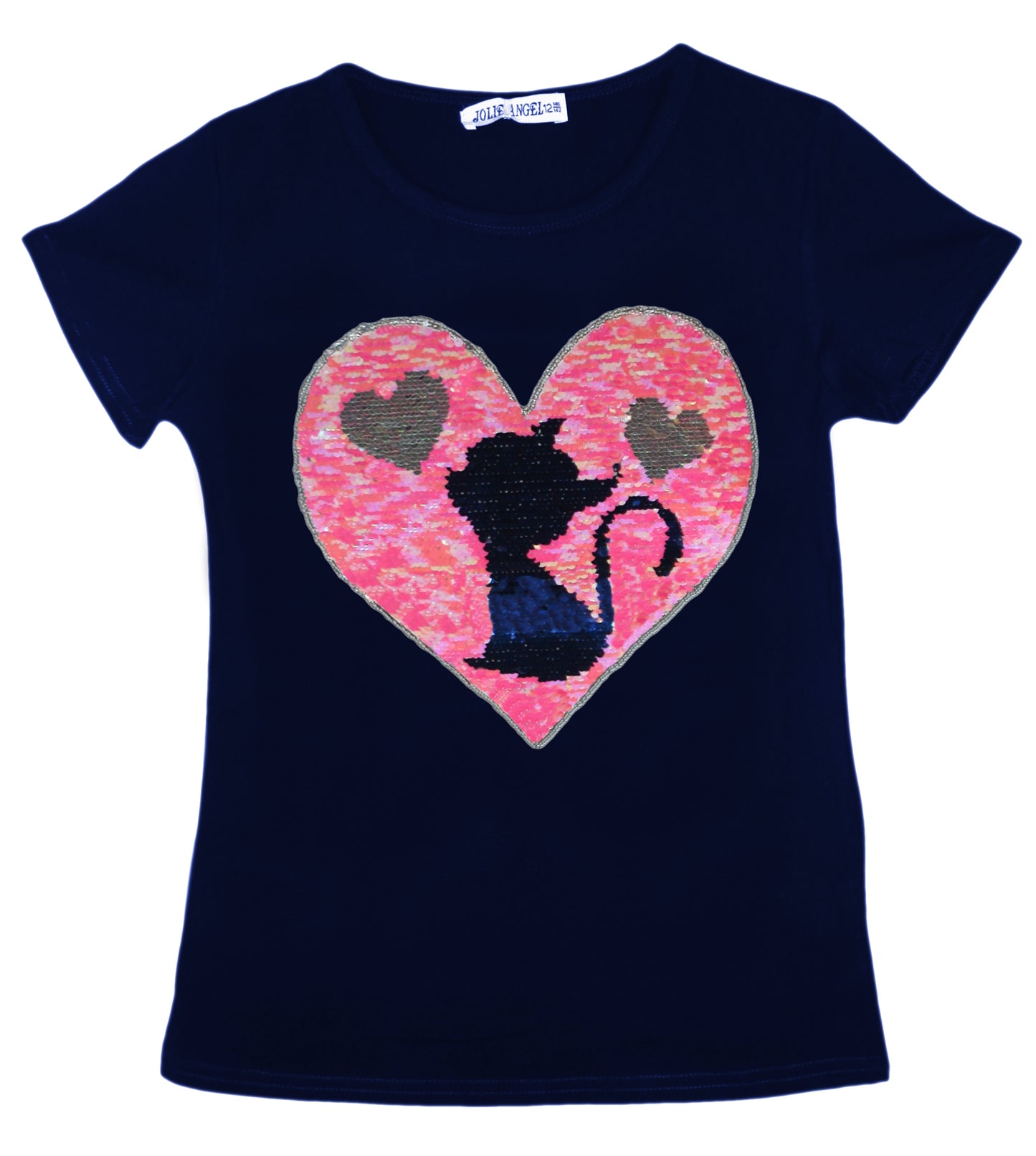 Girls Animal Sequin T-Shirts
